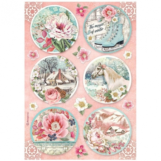 Decoupage Papper Stamperia - Sweet Winter Rispapper