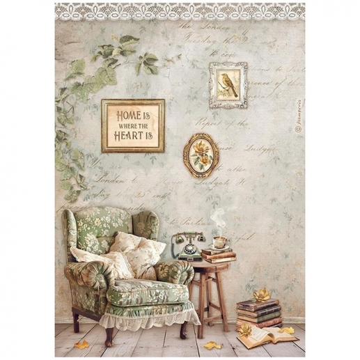 Decoupage Papper Stamperia - Golden Harmony - Chair