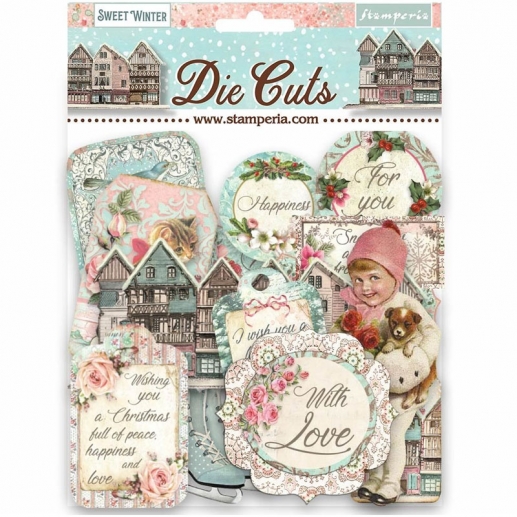 Chipboard Die Cuts Stamperia - Sweet Winter