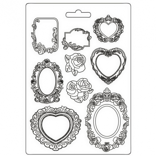 Soft Mould A4 Stamperia - Precious Frames