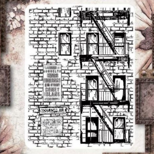 Stämpel Set Stamperia Sir Vagabond Aviator New York Building Cling Stamps EZ