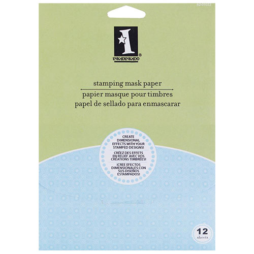Inkadinkado Stamping Mask Paper 12 ark Stämpeltillbehör