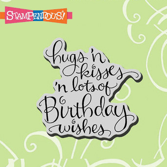 Cling Rubber Stamp Hugs, Kisses, Wishes Stampendous Julpyssel