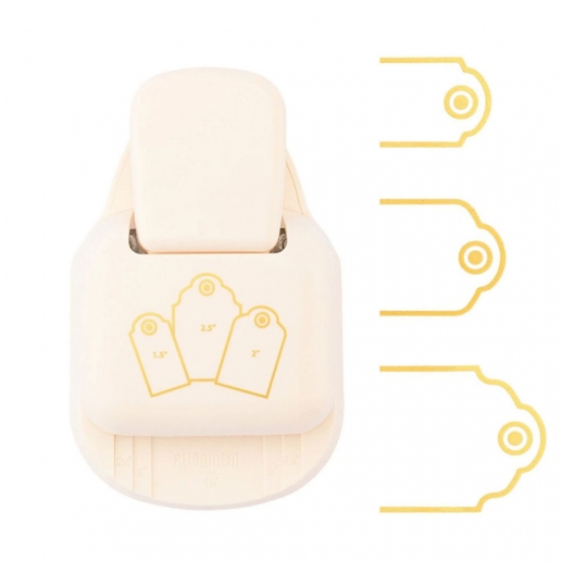 Stans Vaessen - Punch 3 in 1 Tags - Etikett Scallop