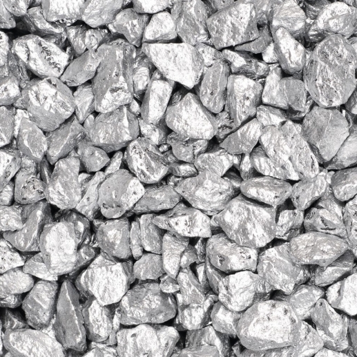 Dekorationssten - Silver - 500 g - 9-13 mm
