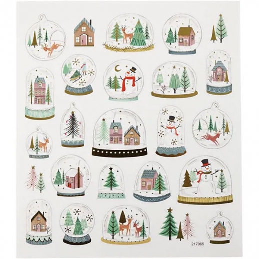 Stickers Snöglober 15x16,5 cm Klistermärken