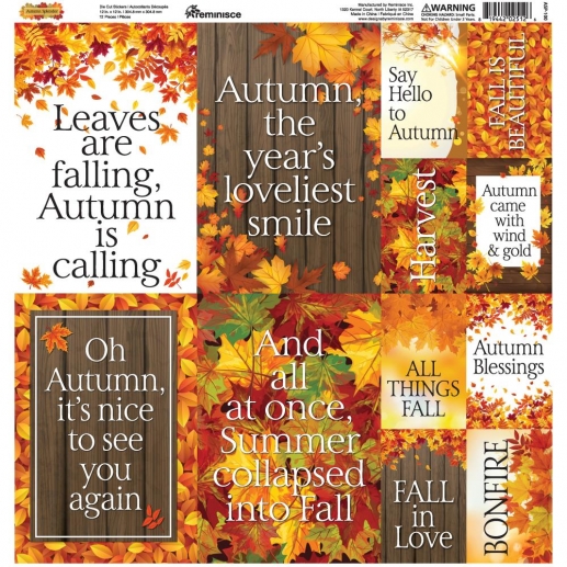 Stickers 12x12 Reminisce - Autumn Splendor