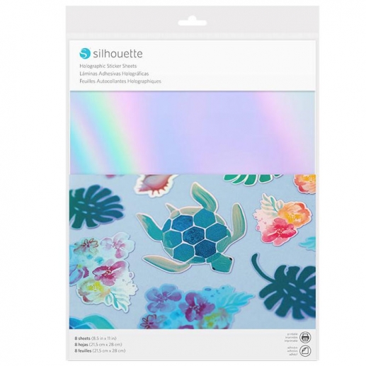 Sticker Sheets A4 - Holographic 8 ark - Silhouette