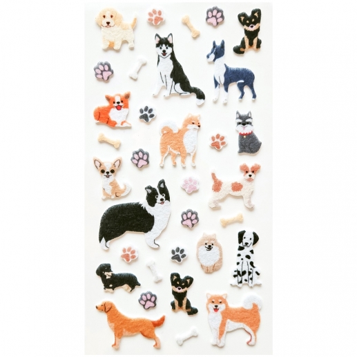 Velvet Stickers - Hundar - 33 Klistermärken