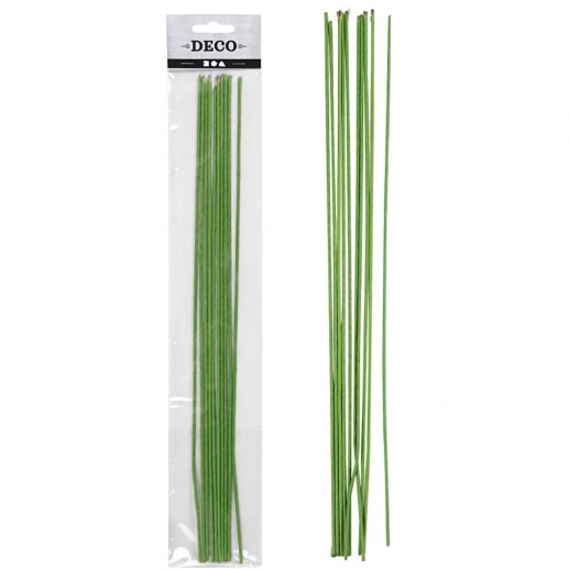 Blomstjälkar 20 st Gröna 30 cm Foamiran Blomtillverkning