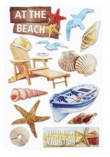 3D Stickers Beach I Klistermärken Djur Natur