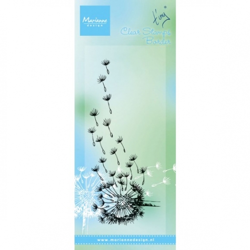Marianne Design Clear stamps Tinys border Dandelion Clearstamps Silkonstämpel