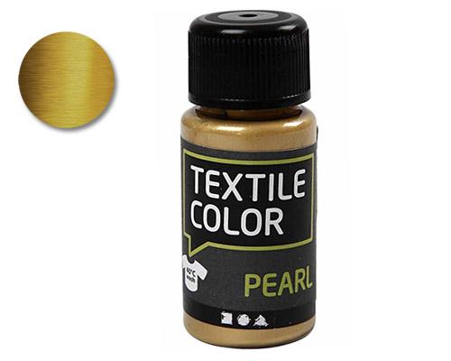 Textil Färg Pearl Guld 50 ml Textilfärg Pärlemo