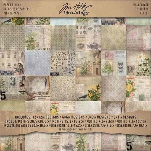Paper Stash 12”x12” Tim Holtz Wallflower