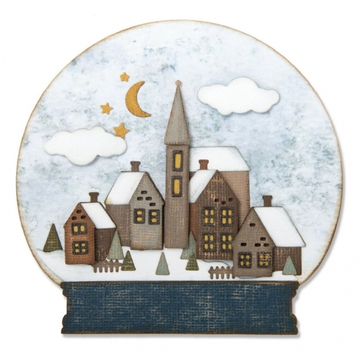 Tim Holtz Sizzix Thinlits Dies - Snowglobe II - 26 delar