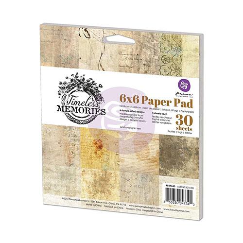 Paper Pad 6”x6” Prima Timeless Memories 30 ark Marketing