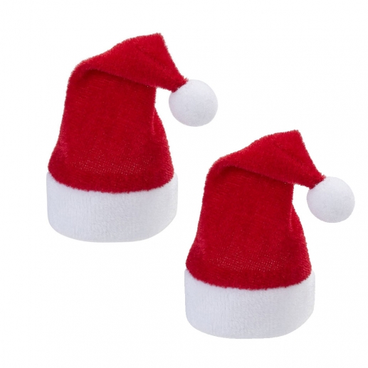 Miniatyr Tomteluva Röd Velour 7x11 cm 2 st Figurtillverkning