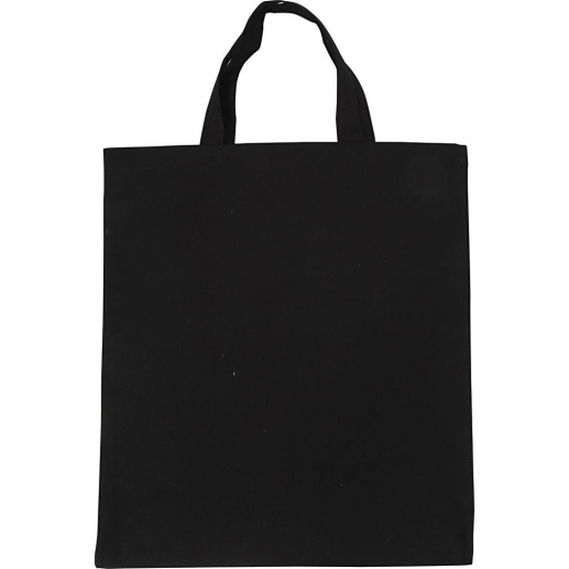 Tygpåse Textilkasse stl. 38x42 cm Svart Textilpåse