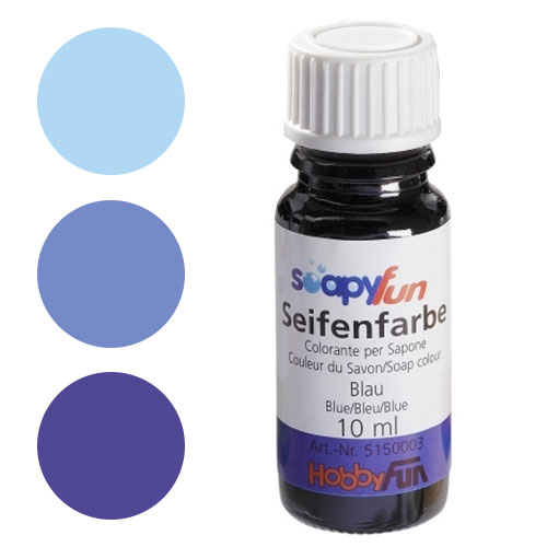 Tvålfärg Blå 10 ml Tvåltillverkning till scrapbooking, pyssel och hobby