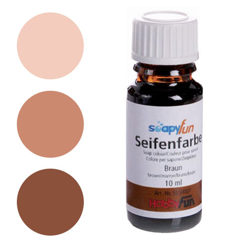 Tvålfärg Brun 10 ml Tvåltillverkning till scrapbooking, pyssel och hobby