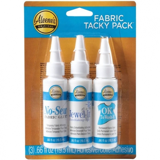 Tyglim Tacky Pack - Aleene´s - No-Sew - Jewel-It - OK Wash-It
