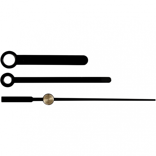 Urvisare Svarta 4 + 5,5 7,5 cm Urverk till scrapbooking, pyssel och hobby