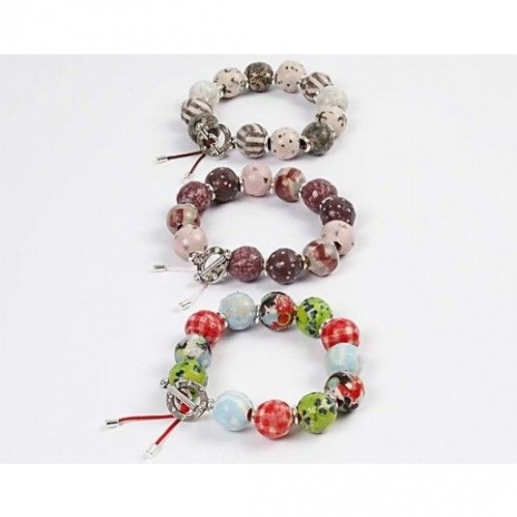 Armband med decoupagepapper Inspiration Smyckestillverkning
