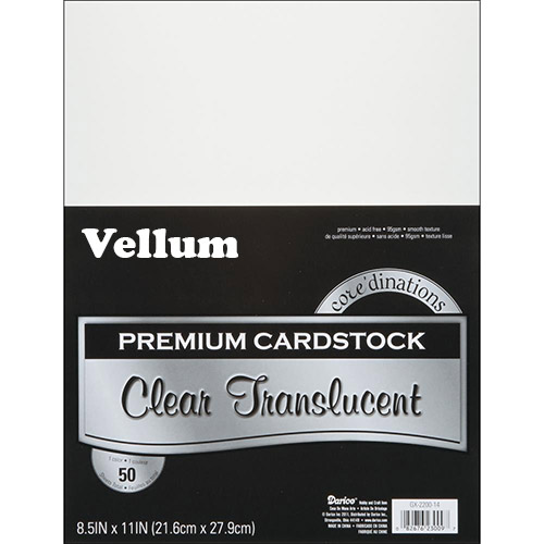 Darice Vellum Value Pack 8.5"X11" 50/Pkg Specialpapper