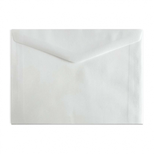 Kuvert C6 - Vit Vellum - 10 st - Glassine Envelope