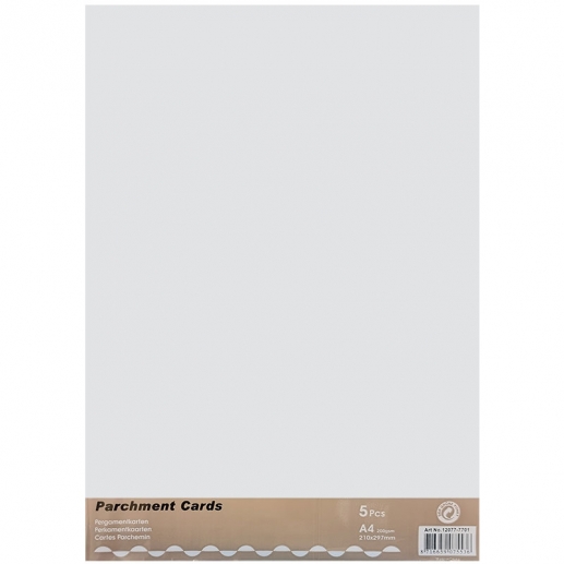 Pergamentpapper A4 5-pack - Transparent - 200 gsm