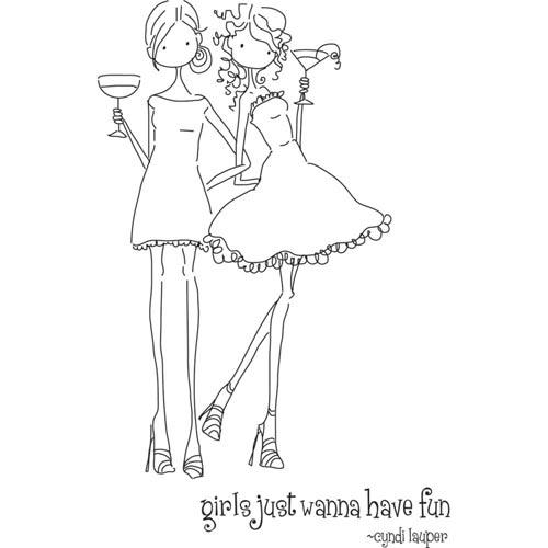 Stamping Bella Stämpel Uptown Girls Victoria and Juliette’s Night Out