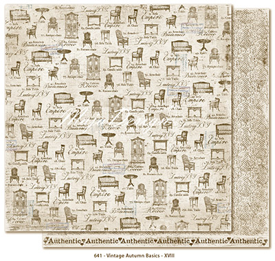 Papper Maja Vintage Autumn Basics no.XVIII Design Mönstrade