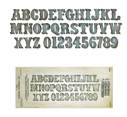 Sizzix Bigz XL Alphabet Die Vintage Market