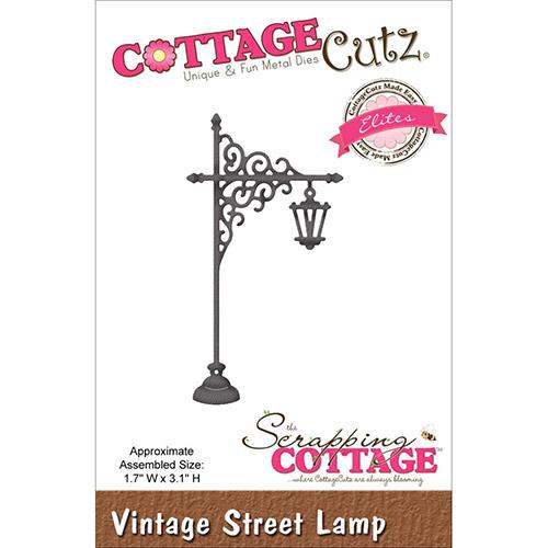 CottageCutz Elites Die Vintage Street Lamp 1.7”X3.1” Cottage Cutz Dies