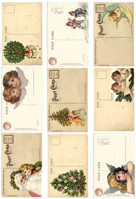 Vintage Foton A4 Reprint Christmas Postcard