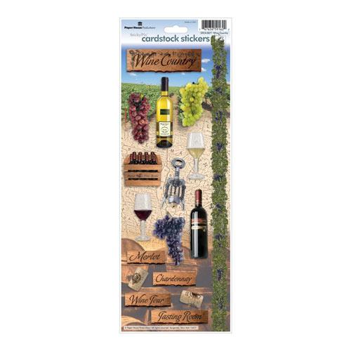 Cardstock Stickers Wine Country Paper House Klistermärken