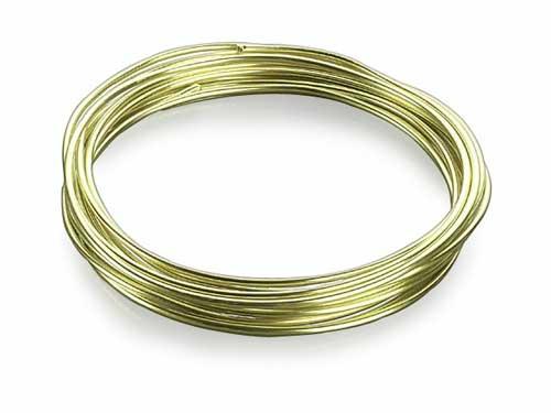 Aluminium Wire till Spiralarmaband 3mm 3m Guld Aluminiumtråd
