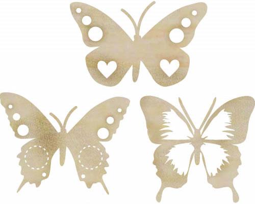 Wood Flourishes Funky Butterflies Dekorationsfigur