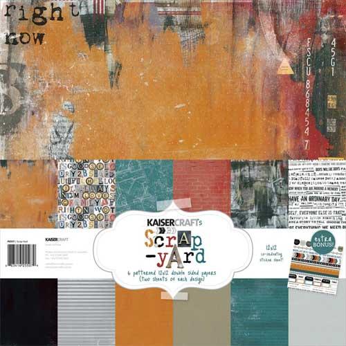 Paper Pad 12”x12” Scrap Yard Kaisercraft Scrapbooking Papper