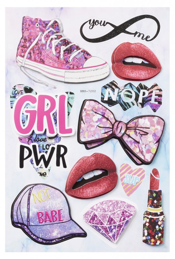 3D Stickers Mode 18,5x12,5 cm Övriga Stickers Stickers