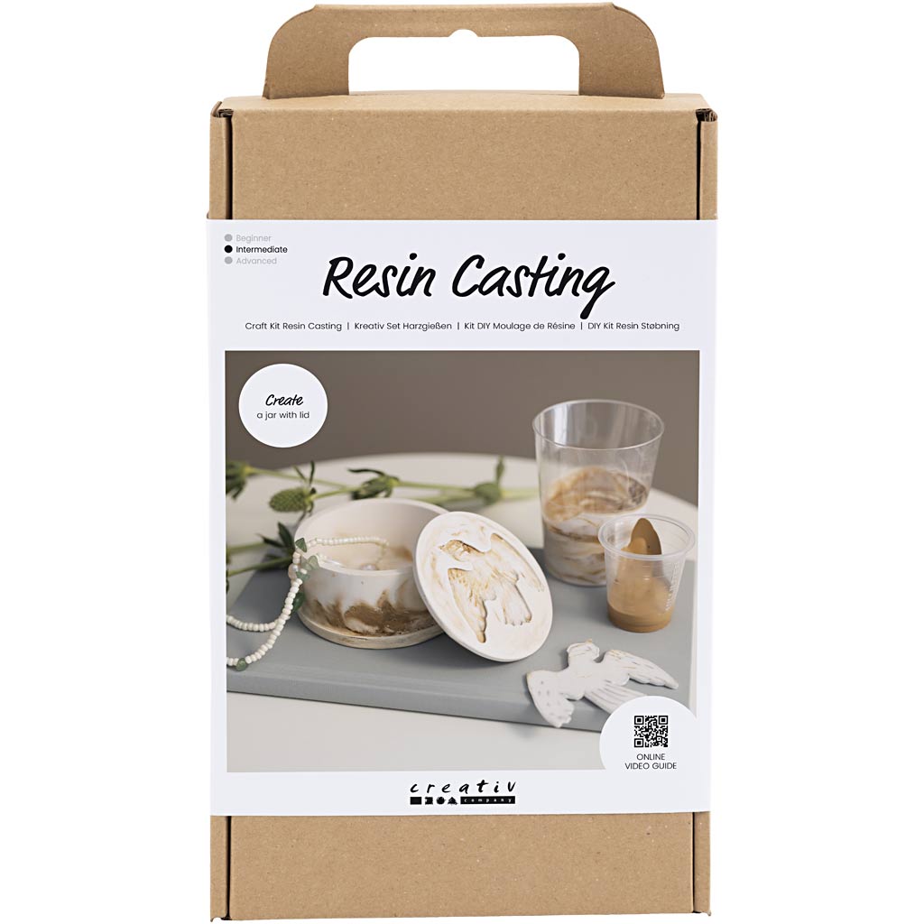 DIY Pysselkit - Gjutharts Burk Med Lock - Resin Casting