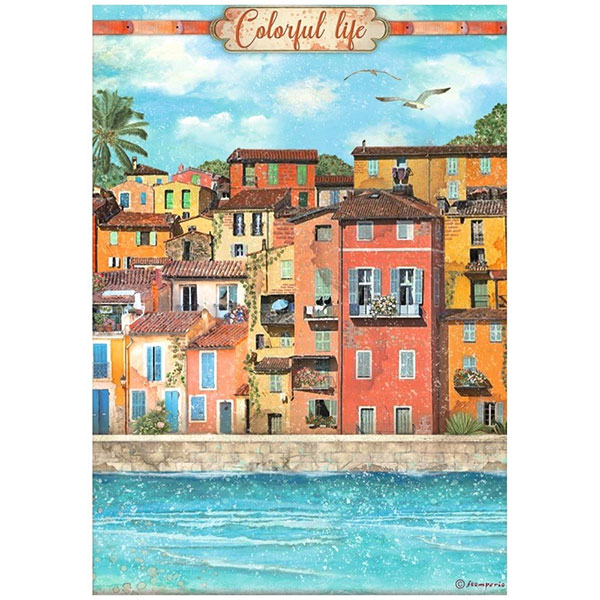 Decoupage Papper Stamperia - Blue Dream - Colorful Life