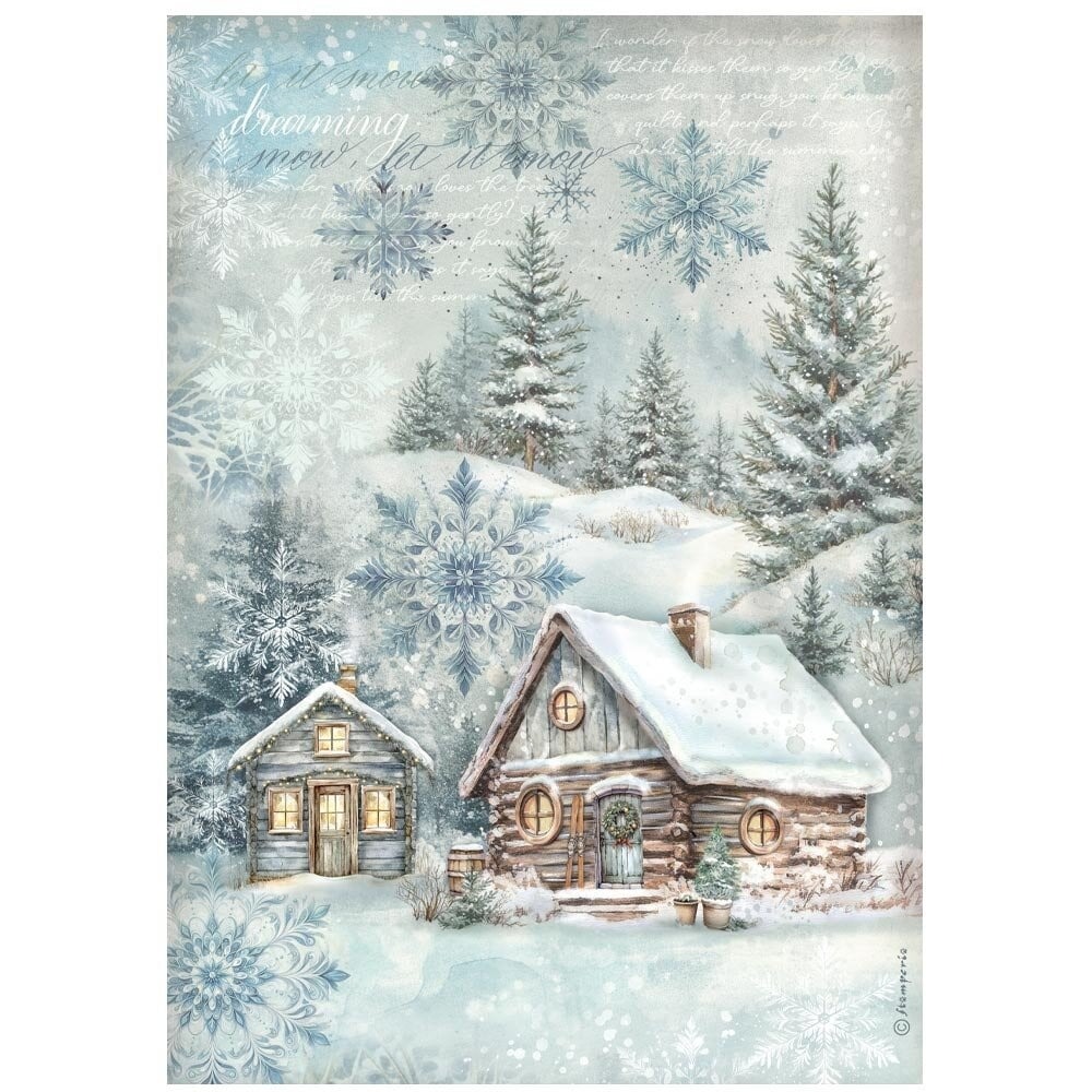 Decoupage Papper Stamperia - The Owl´s House Cottage