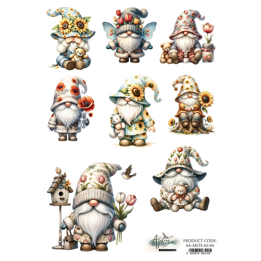 Decoupage Papper Alchemy of Art - Gnome