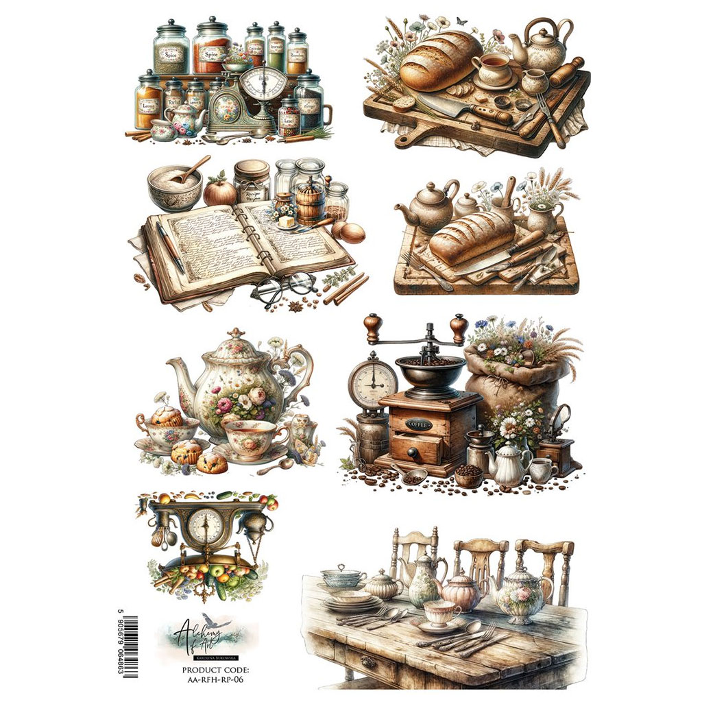 Decoupage Papper Alchemy of Art - Old Kitchen