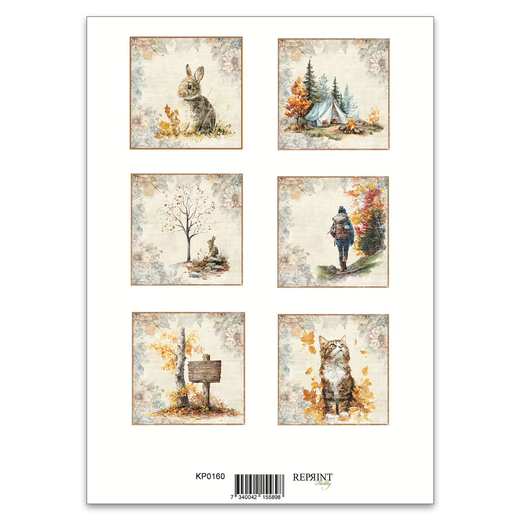 Papper Reprint A4 - Klippark - Cozy Season Tags