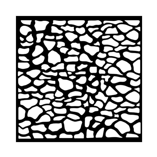 Schablon Stamperia - Silent Sea Stones - 12x12 cm
