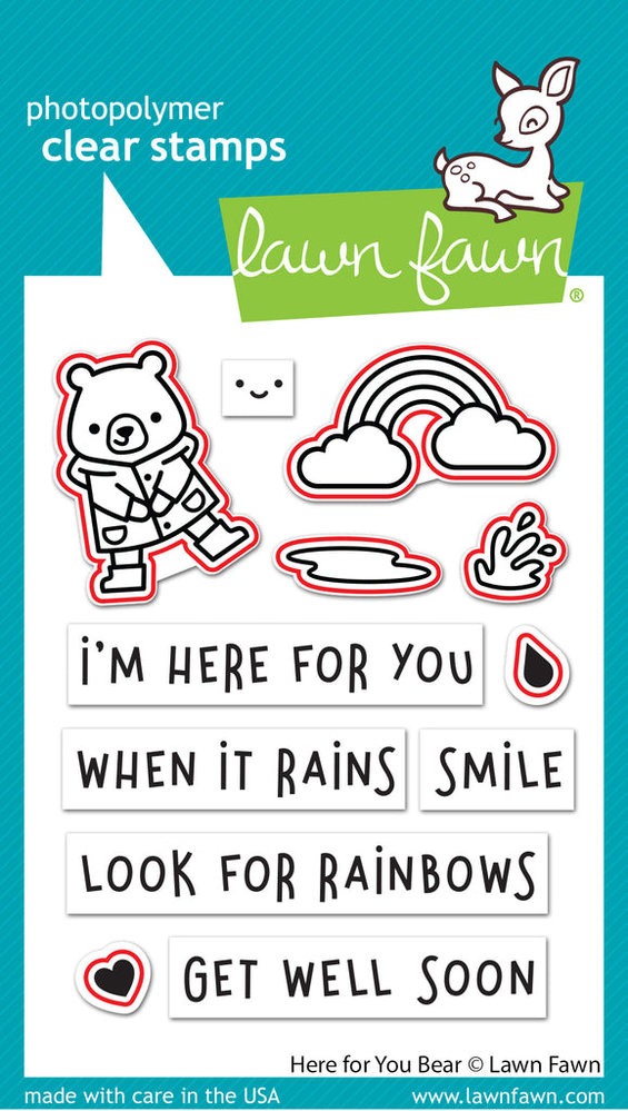 Lawn Fawn Dies - Here for You Bear Lawn Cuts