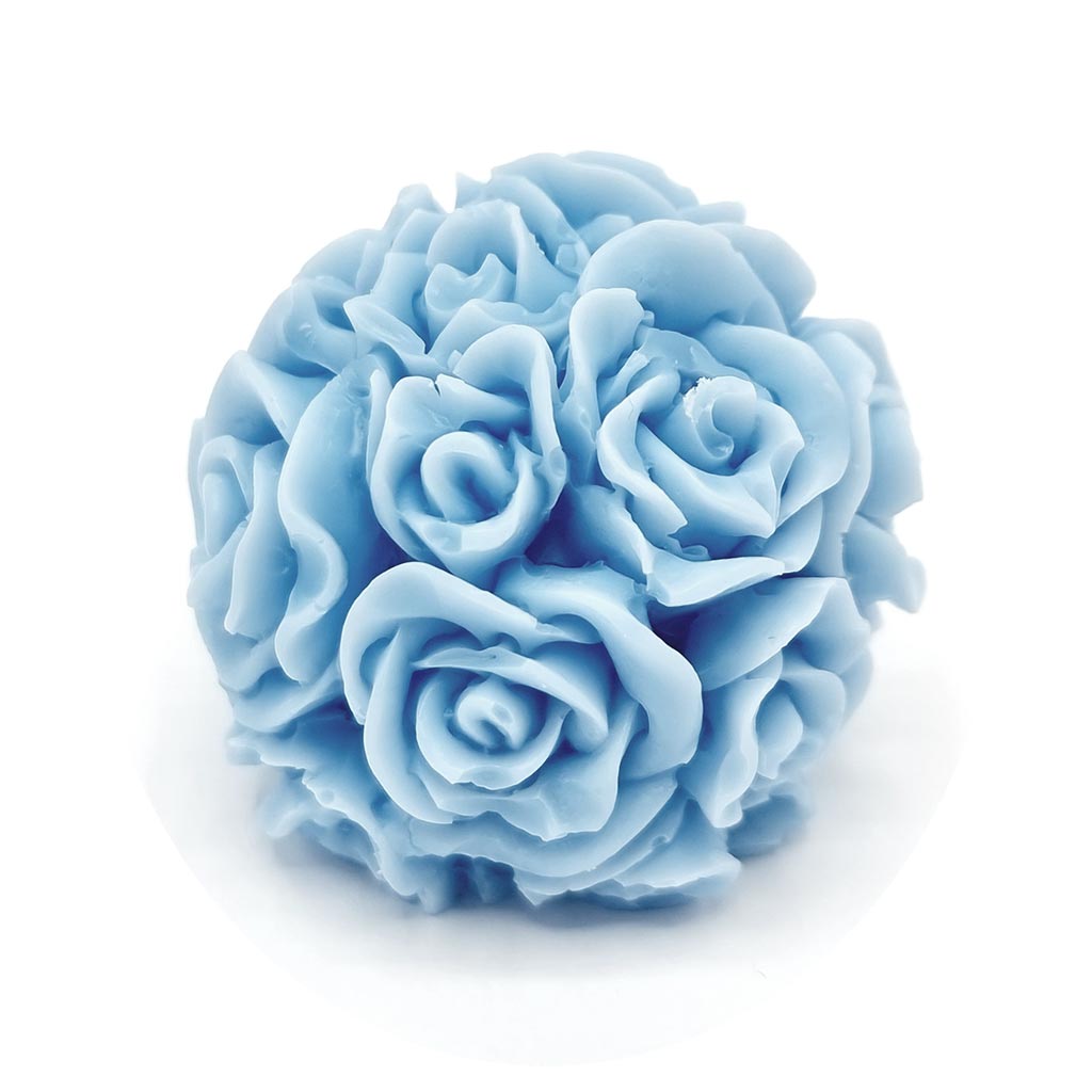 Silikonform Ljusformar - Rund Rosboll - H: 4,3 cm