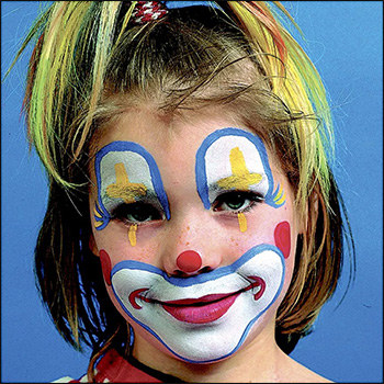 Ansiktsmålning clown maskerad
